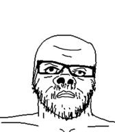 angry closed_mouth glasses stubble variant:a24_slowburn_soyjak // 454x520 // 3.6KB
