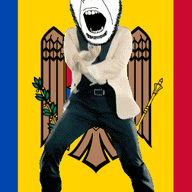 angry animated bird country cross dance flag flag:moldova full_body gangnam_style glasses irl moldova open_mouth reichsadler scepter soyjak stubble variant:cobson // 300x460 // 505.6KB