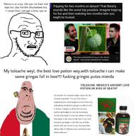 2soyjaks angry blood bloodshot_eyes brown_skin closed_mouth crying drugs ear fat glasses mexico open_mouth red_eyes scared science soyjak stubble subvariant:blobson subvariant:hornyson subvariant:soyak_(concerned) text variant:cobson variant:soyak wordswordswords // 1536x1536 // 436.6KB