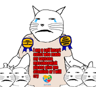 animal autism award brimstone_variants cat cat_ear clothes coal crying dogshit frown mutiple_soyjaks pointing red_text sad snout soysona subvariant:massjak subvariant:massmeowjak variant:gapejak variant:shirtjak whisker // 795x720 // 230.0KB