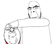 2soyjaks alternate angry blood closed_eyes closed_mouth death fat get glasses smile soyjak stubble variant:chugsjak variant:cobson // 1363x1080 // 224.6KB