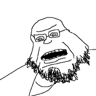 bald beard fat glasses low_effort mouth_open variant:unknown white_pupils // 600x600 // 21.5KB
