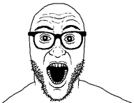 beard glasses mouth no_background pupils soyjak transparent_background variant:unknown white_pupils // 379x292 // 12.8KB