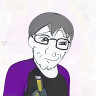 'ki badge clothes glasses hair james looking_at_you meta:ai_generated smile smug soyjak_wiki stubble variant:soyak viggle watermark // 576x576, 8.7s // 1.2MB