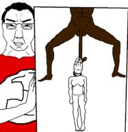 art bbc clothes full_body glasses hair nazism parody queen_of_spades stubble swastika thick_eyebrows tiny_penis variant:chudjak variant:cobson // 720x739 // 60.3KB