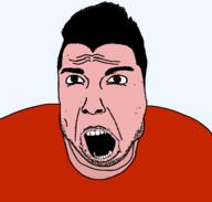 clothes hair nikocado_avocado open_mouth soyjak stubble variant:cobson white_skin // 1171x1119 // 38.6KB