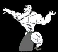 black_background black_eyes lad_(virgin_vs_chad) muscles muscular_male rape stride subvariant:hornyson variant:cobson virgin_vs_chad // 1170x1039 // 567.7KB