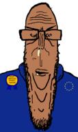 angry award beard brown_skin crying euromutt european european_union flag flag:european_union glasses half_open_mouth most_obsessed_faggot_award mutt red_eyes shitskin star_(symbol) stretched_chin subvariant:euromutt sweater triple_chin variant:markiplier_soyjak // 429x720 // 83.6KB