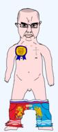animal award balding bird birth christianity death eagle eastern_orthodox flag flag:ivanovo_oblast flag:russia full_body glasses hair ivanovo_oblast lion naked nsfw oblast orthodox_cross penis russia skinhead small_penis soyjak subvariant:chudjak_front subvariant:obsessedchud text transparent transparent_background underpants variant:chudjak white_skin // 848x1911 // 155.6KB