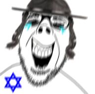 crying glasses judaism laughing soyjak star_of_david stubble tear variant:dubbbzjak // 839x835 // 203.6KB