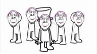 ack animated asdfmovie dance full_body glasses hanging purple_hair smile stubble suicide tranny variant:gapejak video // 1280x720, 3.3s // 2.1MB