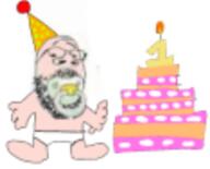 baby birthday caca cake clothes hat low_quality one pacifier variant:gapejak white_skin // 404x326 // 101.4KB