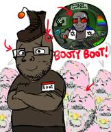 9a0c 9a0c_(pedophile) artist:soyia_agent aryan_artstyle baby babyjak boot boot_(user) glasses glowing israel israeli_flag lgbt low_resolution my_little_pony red_arrow reddit star_of_david stubble tranny_artstyle variant:gapejak variant:soyak yamaka // 1622x1928 // 268.0KB