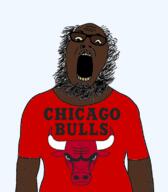 black_skin chicago_bulls clothes glasses soyjak stubble variant:ignatius // 656x748 // 111.3KB