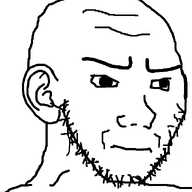 closed_mouth ear frown irritated looking_to_the_right soyjak stubble subvariant:soyak_(irritated) variant:soyak white_background // 632x756 // 13.6KB