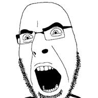 angry animated arm dance dancing_swede full_body glasses open_mouth soyjak stubble variant:cobson // 303x500 // 32.1KB