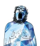 arm beard gem glasses hair mustache nipple open_mouth soyjak stubble variant:ignatius // 656x748 // 376.0KB