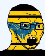 animal bat brecknockshire british flag flag:brecknockshire glasses hair looking_to_the_right open_mouth soyjak stubble teeth united_kingdom variant:soyak wales // 644x800 // 60.9KB