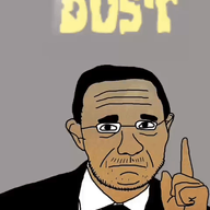 animated big_ears big_nose clothes dust funny glasses hair necktie pointing short_hair stubble suit suit_and_tie text variant:thirtyfivejak watch // 480x640 // 484.6KB