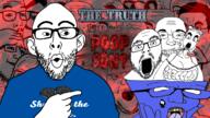 ack bald bra coomer_artstyle discord fire glasses half_open_mouth open_mouth open_skull oreo pointing poop poopson queen_of_spades red_background smile stubble surprised t_shirt tits tranny variant:cobbess variant:cobson variant:flartson variant:nojak variant:trukejak video_essay volcano yelling // 1280x720 // 955.0KB