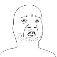 closed_mouth soyjak stubble variant:unknown worried // 592x592 // 16.8KB