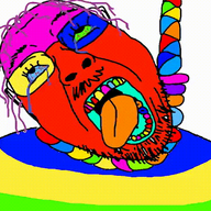 ack animated bloodshot_eyes hanging purple_hair rope soyjak tranny trend:colorjak variant:bernd // 720x480 // 169.5KB