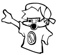 boyfriend_(friday_night_funkin') friday_night_funkin' open_mouth soyjak variant:two_pointing_soyjaks // 818x770 // 19.1KB