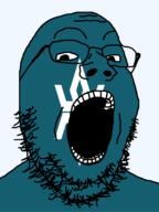 flag flag:iwate glasses iwate japan open_mouth soyjak star_(symbol) stubble teeth todofuken transparent_background variant:gapejak // 600x800 // 33.5KB