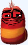 glasses larva maggot oi_oi_oi red_larva variant:chudjak // 429x687 // 272.2KB