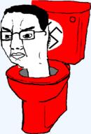 chud flag:nazi_germany glasses nazi_flag red skibidi_toilet toilet variant:chudjak // 421x620 // 20.3KB