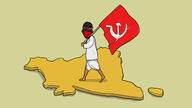 bharat commie commie_pedo_troon commiejeet communism flag india indian jartycuck map pajeet shitskin subvariant:jartycuck subvariant:patrick variant:chudjak walking // 1920x1080 // 267.0KB