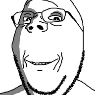 closed_mouth first_ominous_image glasses looking_at_you ominous shadow smile soyjak stubble subvariant:wholesome_soyjak teeth variant:gapejak // 600x800 // 25.4KB