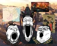 Liu_bei big_boy cao cao_cao cao_mengde cao_wei china chinese_historical_drama crown dynasty empire featured glasses han history kingdom liu_xuande open_mouth rotk screenshot shu shu_han soyjak_trio sun_quan three_kingdoms variant:gapejak variant:markiplier_soyjak variant:tony_soprano_soyjak wei wu // 1440x1157 // 1.8MB