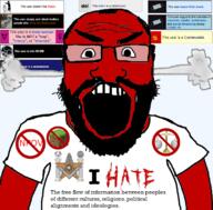 angry bdsm beard clothes communism editor freemason fume glasses holocaust i_hate mask minecraft nazism npov open_mouth red_skin soyjak steam submissive subvariant:science_lover tshirt variant:markiplier_soyjak wikipedia // 800x789 // 270.7KB