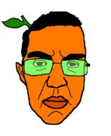 closed_mouth food froot froot_(user) fruit glasses leaf orange orange_skin subvariant:chudjak_front variant:chudjak // 942x1143 // 21.7KB