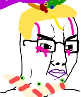 angry chud closed_mouth final_fantasy final_fantasy_vi glasses hair kefka soyjak variant:chudjak yellow_hair // 645x767 // 46.5KB