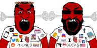 2soyjaks alcohol angry beard beer black_lives_matter book boomer christianity communism cross donald_trump facebook feminism flag:progress_pride_flag flag:united_states football fox_news friday_night_funkin' glasses gun hammer_and_sickle i_love internet lgbt national_football_league nfl phone picrew pizza_tower red_skin reddit republican sports subvariant:science_lover sunglasses tiktok twitter undertale united_states variant:markiplier_soyjak video_game woman zoomer zoomer_hair // 1600x789 // 441.2KB