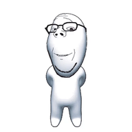 3d animated artist:gemmy_nutz bald full_body glasses heart holding_object organs realistic stubble subvariant:wholesome_soyjak variant:gapejak // 540x540 // 2.2MB