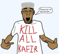 brown_skin clothes europe islam kafir nigger pointing teeth text // 618x559 // 43.1KB