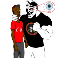 a10_eyes batalhão_de_operações_policiais_especiais comando_vermelho glasses muscular_male ominous open_mouth portuguese_text shitskin smile stubble variant:unknown white_background // 768x768 // 92.8KB