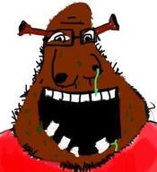 big_nose brown_skin dirty glasses red_shirt shrek slopjak stubble variant:shrekjak // 233x255 // 21.7KB