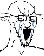 closed_eyes crying finger glasses listening not_listening open_mouth stubble teeth variant:soyak // 785x1000 // 19.9KB