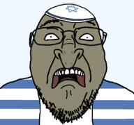 beard brown_skin clothes eyebrows flabbergasted hat horrified jewish_nose judaism jude kike kippah nose open_mouth oy_vey raised_eyebrow scared series:yehudyakim small_pupils stubble tallit variant:bernd variant:gapejak wtf // 1255x1175 // 48.4KB