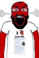 879 1819 1899 1968 1976 1989 2004 2009 2023 angry arm auto_generated beard clothes country glasses june june_5 open_mouth red soyjak steam subvariant:science_lover text variant:markiplier_soyjak wikipedia // 1440x2096 // 626.5KB