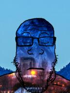 blue_skies building calm city_lights dawn glasses morning mountain neutral salt_lake_city stubble subvariant:neutralplier utah variant:markiplier_soyjak // 600x800 // 738.9KB