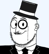clothes fancy hat monocle moustache necktie subvariant:queer_phallus suit suit_and_tie template tophat variant:weirdpenis white_skin // 900x1000 // 23.4KB