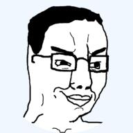 five_nights_at_cobson's furrowed_brows glasses smile smug transparent variant:chudjak white_skin // 770x770 // 23.2KB