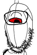 artificial_intelligence cyclops mecha monocle monolens no_body one_eye portal red_eye robot soyjak stubble turret valve variant:gapejak video_game // 548x800 // 48.8KB