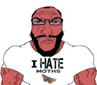angry i_hate moth red_skin shirt_with_words subvariant:science_lover variant:markiplier_soyjak // 1059x929 // 315.4KB