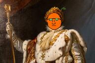 classical_art_parody emperor froot froot_(user) meta:nas napoleon orange_hair variant:napjak // 980x653 // 124.1KB